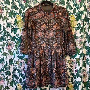 Topshop 70’s Style Boho Floral Paisley Dress